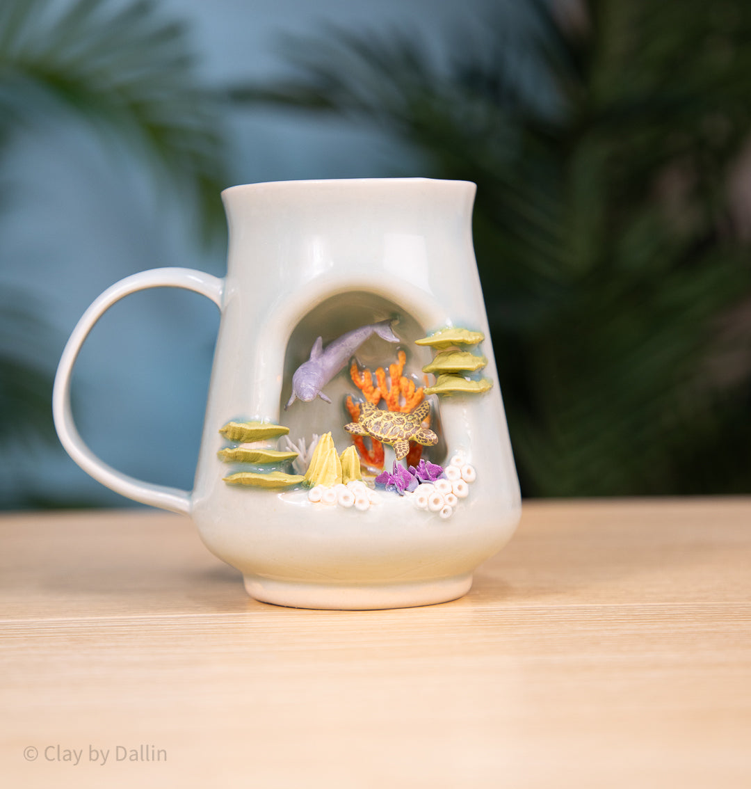 Dolphin and Turtle Mug