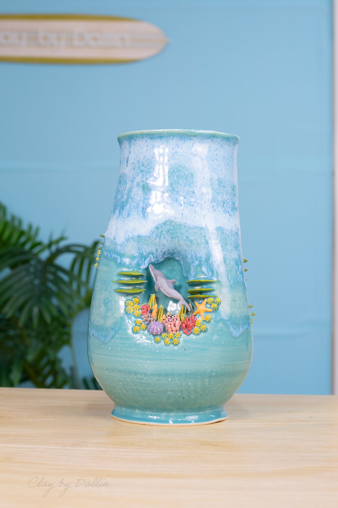 Tiger Shark Reef Vase