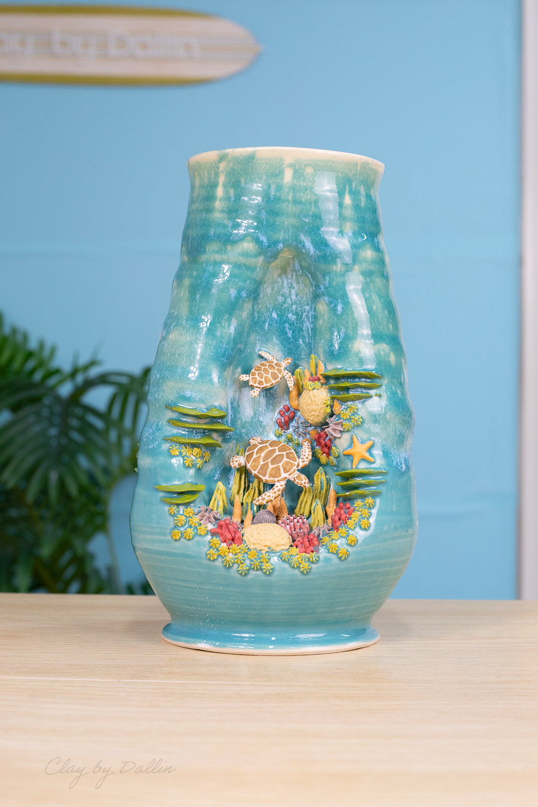 Sea Turtle Vase