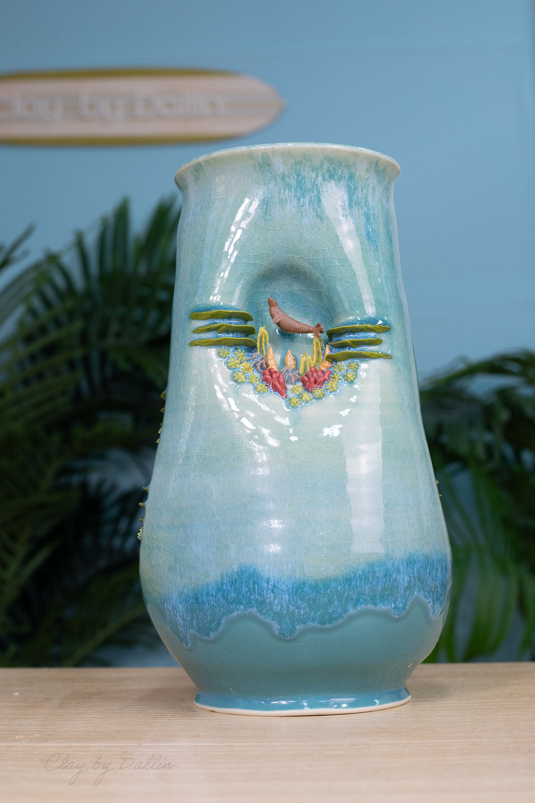 Sea Turtle Vase