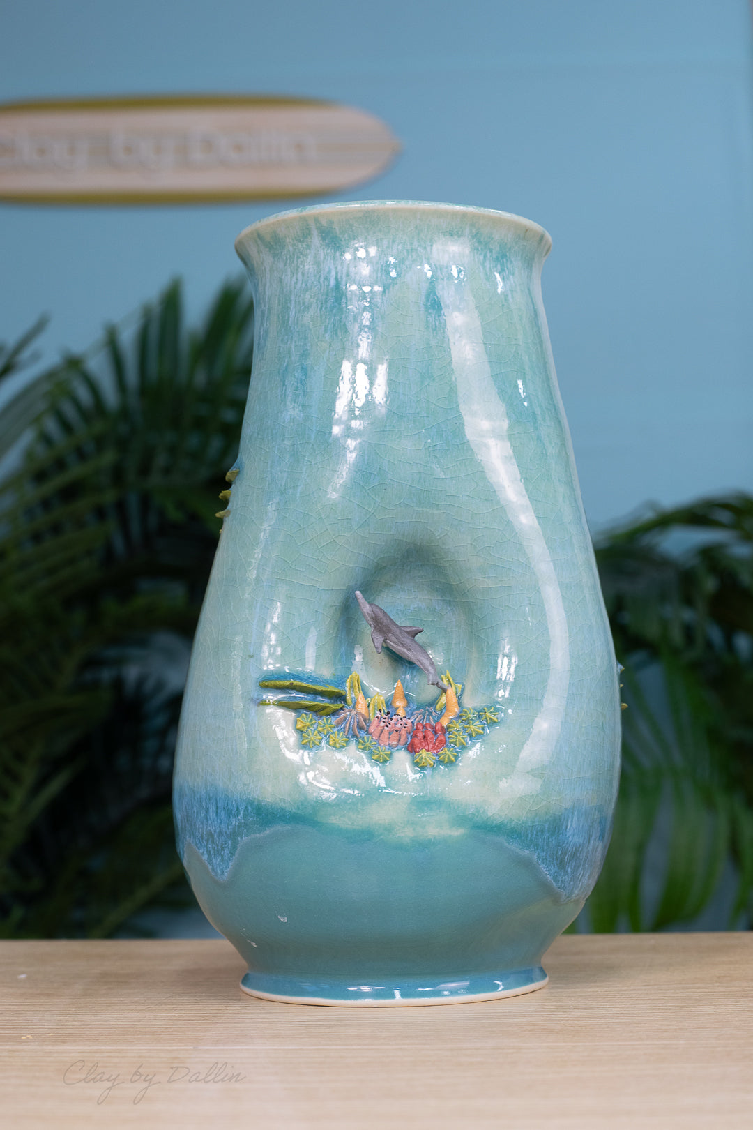 Sea Turtle Vase