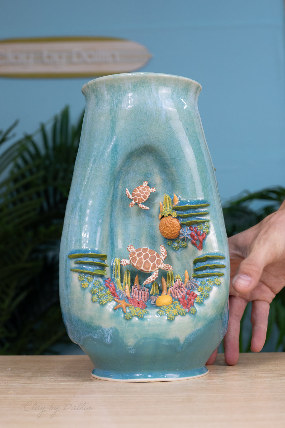 Sea Turtle Vase