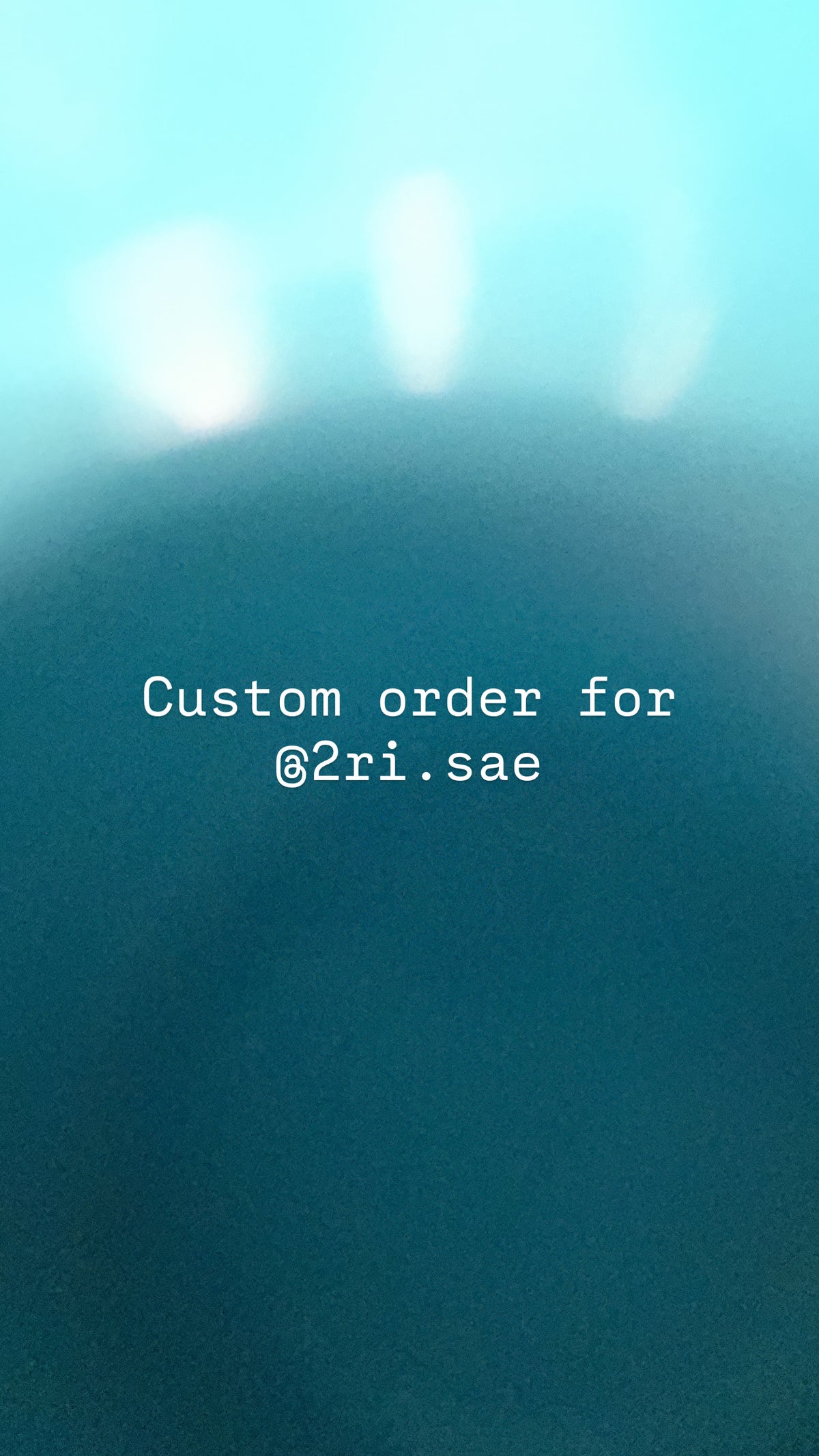 Custom Order for @2ri.sae 2
